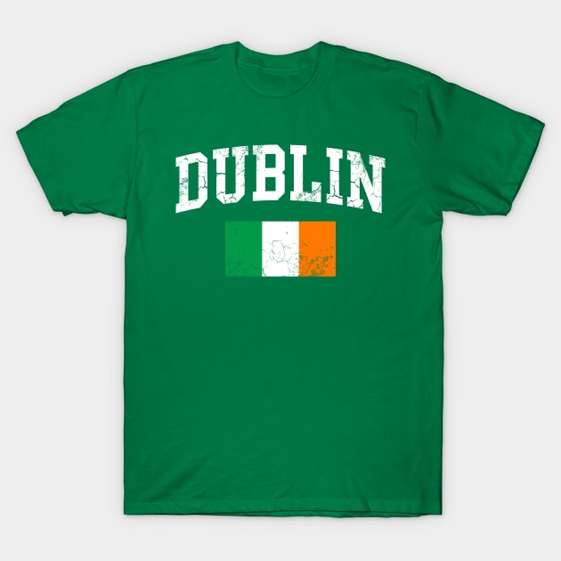 Dublin Ireland Flag St Patrick's Day Irish T-Shirt by E